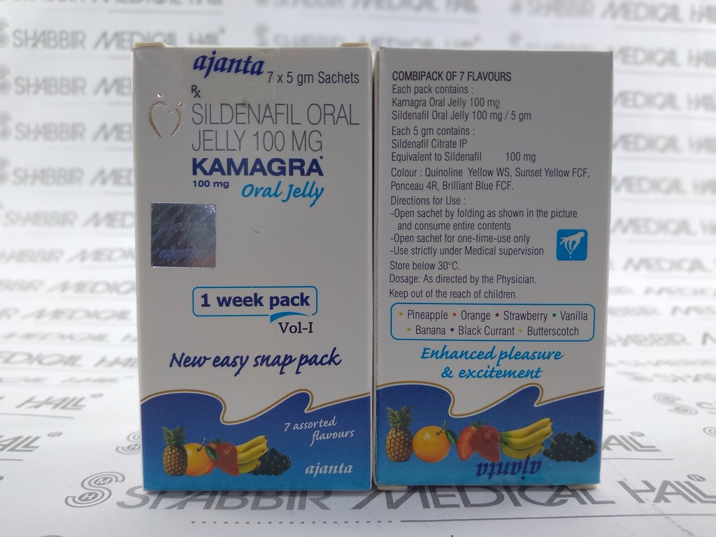 Kamagra potencianövelő zselé 100mg csomagolás több ízben
